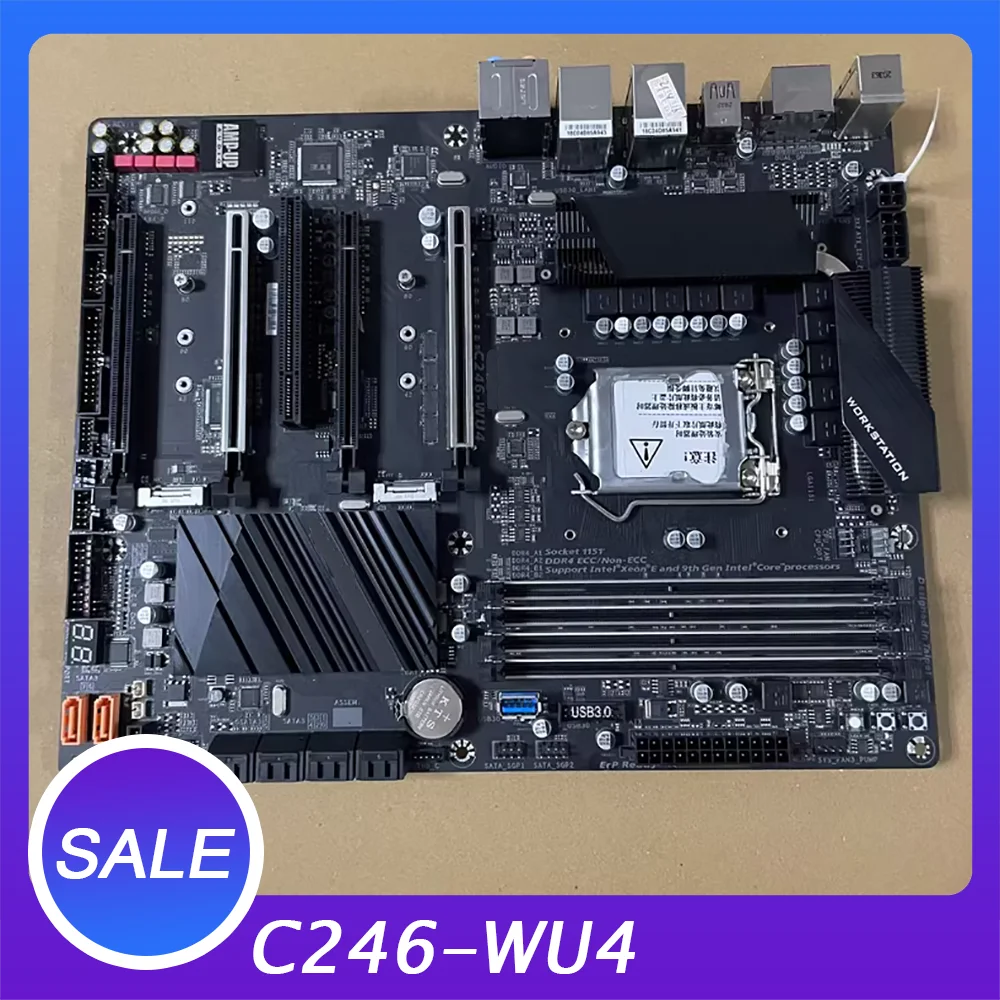 Материнская плата для рабочей станции Giga-byte LGA1151 с поддержкой i8/i9 C246-WU4 
Материнская плата для рабочей станции Giga-byte LGA1151 с поддержкой i8/i9 C246-WU4