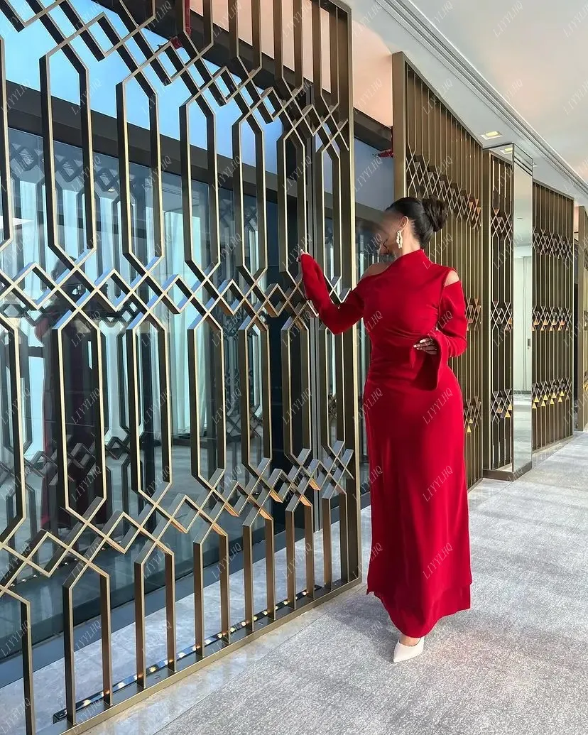 LIYYLHQ Charming Red Prom Dresses With Long Sleeves Saudi Arabia Formal Women Party Dresses
LIYYLHQ Charming Red Prom Dresses With Long Sleeves Saudi Arabia Formal Women Party Dresses