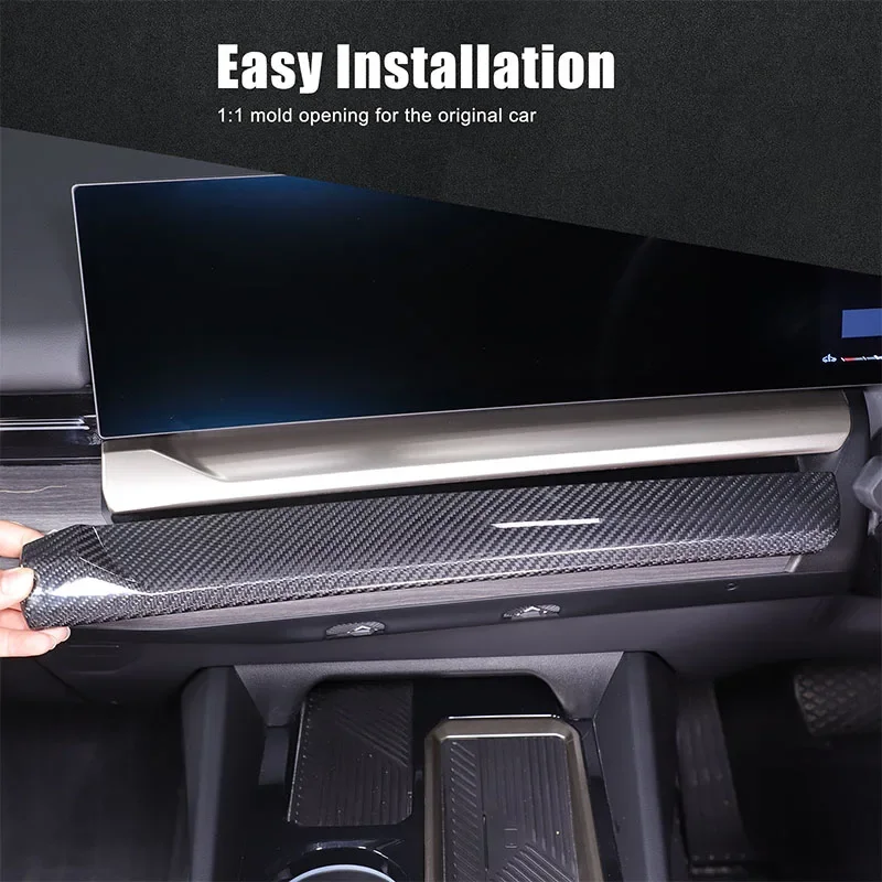 For BMW 5 Series 2024+ G60 Real Carbon Fiber Car Center Control Navigation Screen Lower Panel Decorative Cover Accessories
For BMW 5 Series 2024+ G60 Real Carbon Fiber Car Center Control Navigation Screen Lower Panel Decorative Cover Accessories