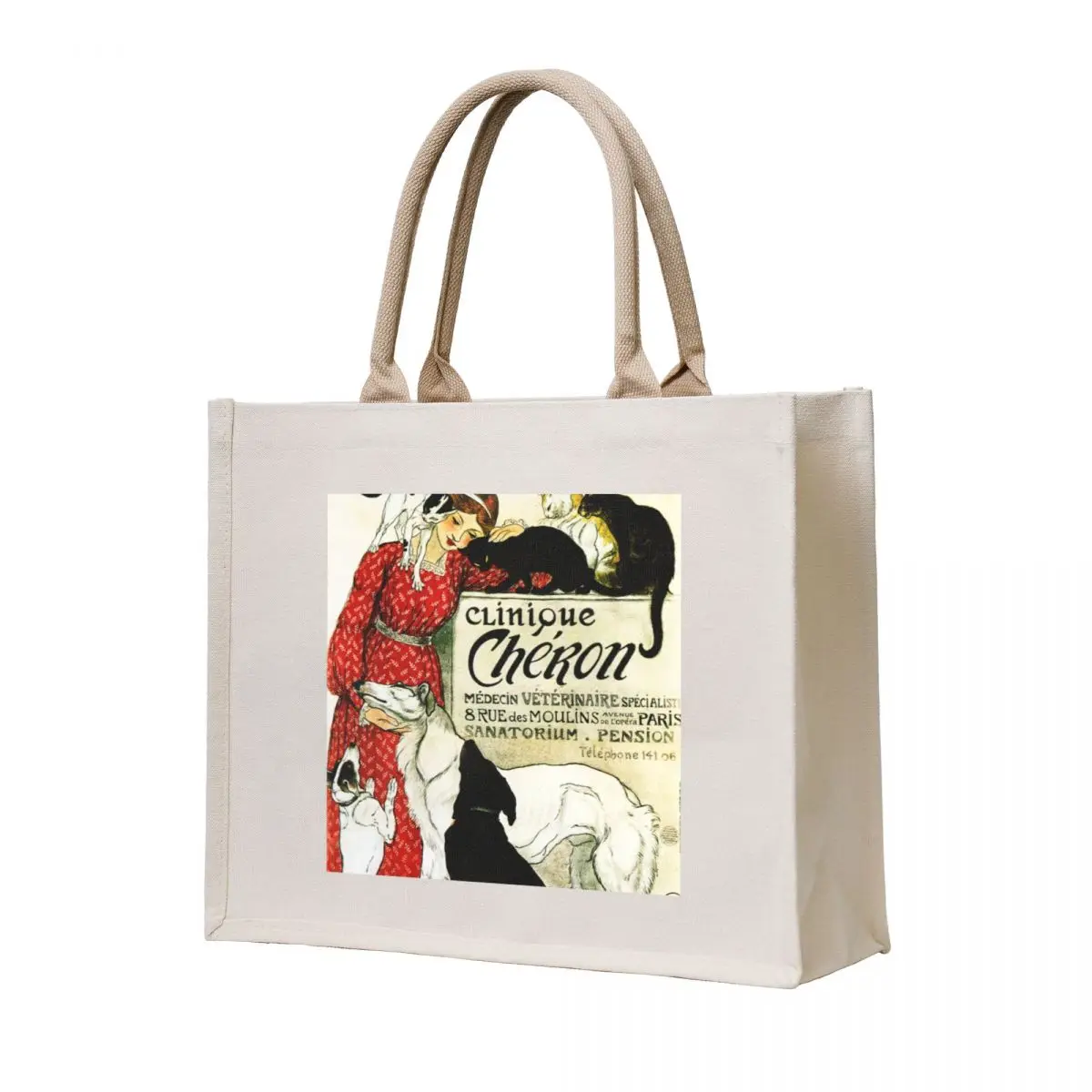 CLINIQUE CHERON Animal Clinic by Theophile Steinlen c1905 Vintage Advertising Art Tote Bag Candy bags Cloth bag
CLINIQUE CHERON Animal Clinic by Theophile Steinlen c1905 Vintage Advertising Art Tote Bag Candy bags Cloth bag