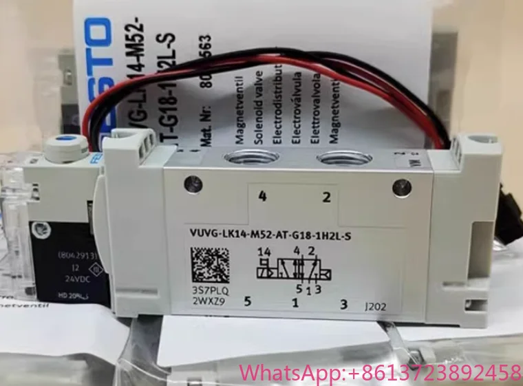 New FESTO solenoid valve VUVG-LK10-M52-AT-M5-1H2L-S VUVG-LK14-M52-AT-G18-1H2L-S
New FESTO solenoid valve VUVG-LK10-M52-AT-M5-1H2L-S VUVG-LK14-M52-AT-G18-1H2L-S