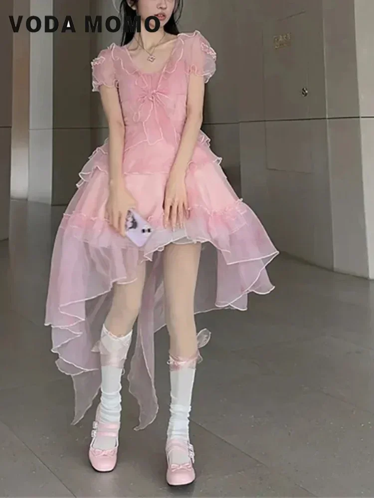 Корейское платье-кейк, лето 2023, французское винтажное элегантное вечернее мини-платье для женщин, сексуальное, с открытой спиной, пышное, со шлейфом, пляжное
Корейское платье-кейк, лето 2023, французское винтажное элегантное вечернее мини-платье для женщин, сексуальное, с открытой спиной, пышное, со шлейфом, пляжное