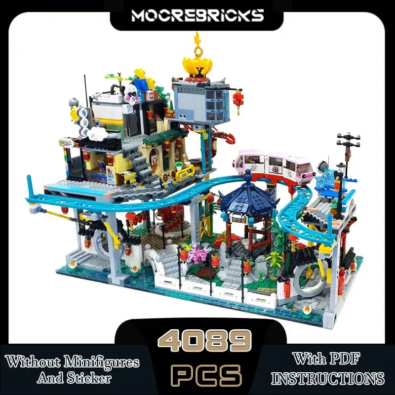 MOC-126491 City Street View Lantern Garden Building Modularization Building Block Assembly Model Brick Children's Toy Gifts
MOC-126491 City Street View Lantern Garden Building Modularization Building Block Assembly Model Brick Children's Toy Gifts