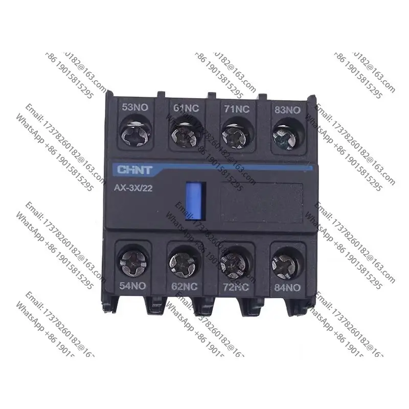 CHINT AC acceptorioAX-3X/02 04 11 20 22 40 F4 2NO 2NC 1NO1NC 2NO2NC 4NO 4NC 3NO1NC 1NO3NC Price of 5 pieces
CHINT AC acceptorioAX-3X/02 04 11 20 22 40 F4 2NO 2NC 1NO1NC 2NO2NC 4NO 4NC 3NO1NC 1NO3NC Price of 5 pieces