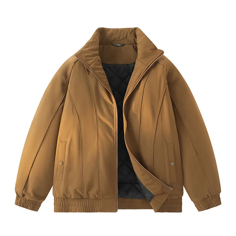 Men Bomber Jacket Winter Thicken Warm Windproof Long Sleeve Male Cargo Coat Vintage Stand Collar Zipper Loose Man Outerwear
Men Bomber Jacket Winter Thicken Warm Windproof Long Sleeve Male Cargo Coat Vintage Stand Collar Zipper Loose Man Outerwear