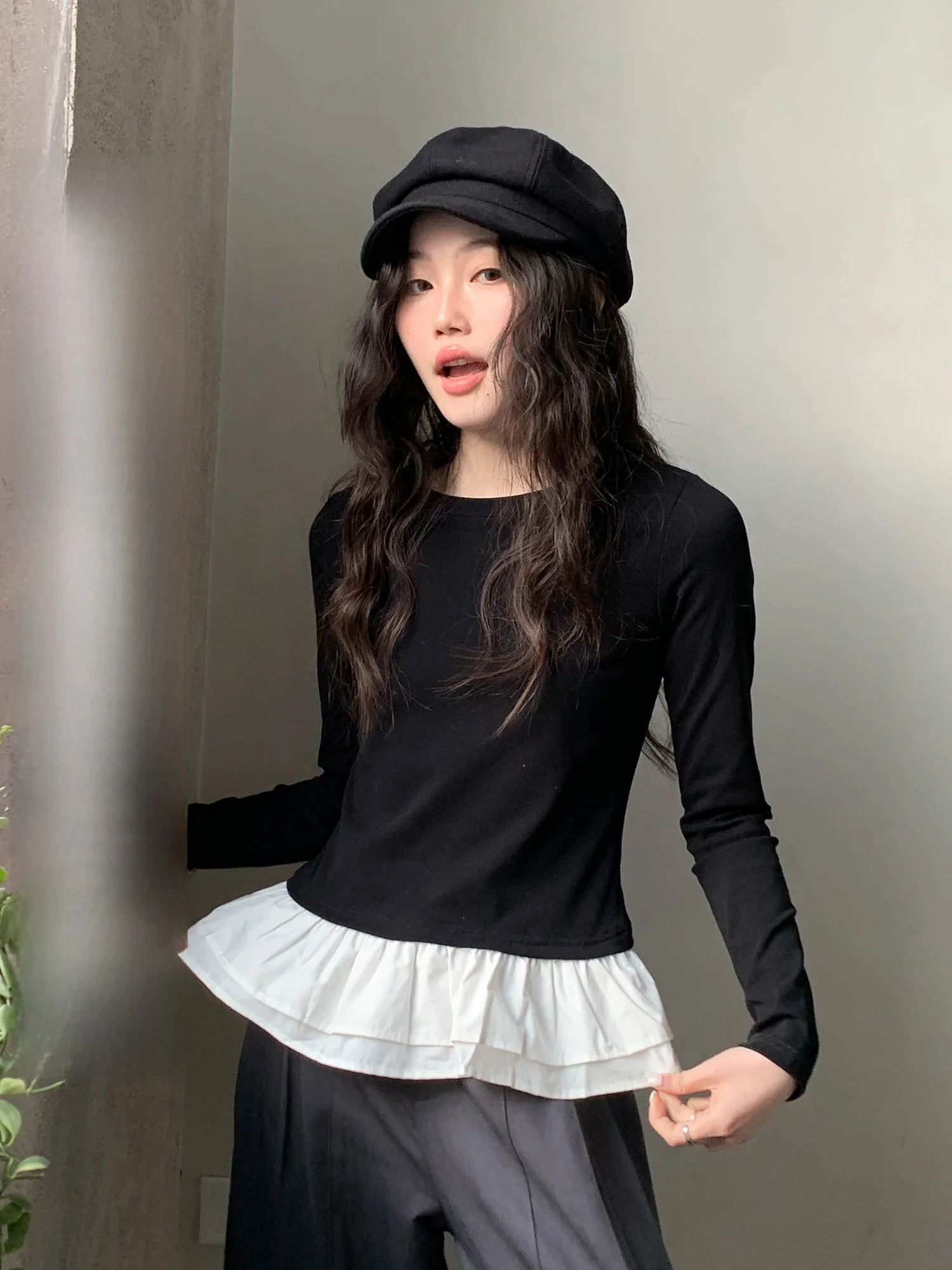 Новинка! Женская футболка с длинным рукавом и круглым вырезом, весна 2026. Модный корейский дизайн с эффектом пэчворк. Сенсационный топ для женщин.
Новинка! Женская футболка с длинным рукавом и круглым вырезом, весна 2026. Модный корейский дизайн с эффектом пэчворк. Сенсационный топ для женщин.