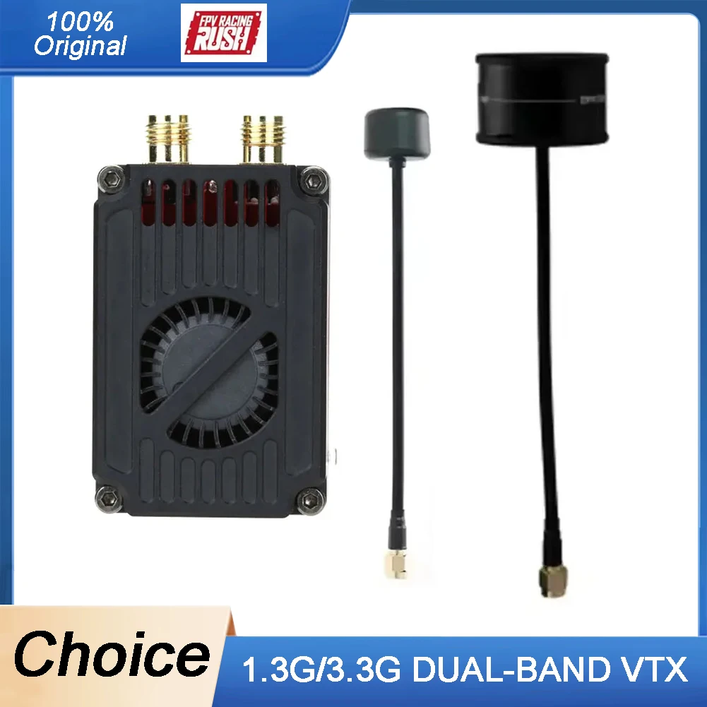 RUSHFPV 1.3G/3.3G Dual Band 2.5W VTX - High Power Video Transmitter with SMA Antenna for Long Range FPV Drones
RUSHFPV 1.3G/3.3G Dual Band 2.5W VTX - High Power Video Transmitter with SMA Antenna for Long Range FPV Drones