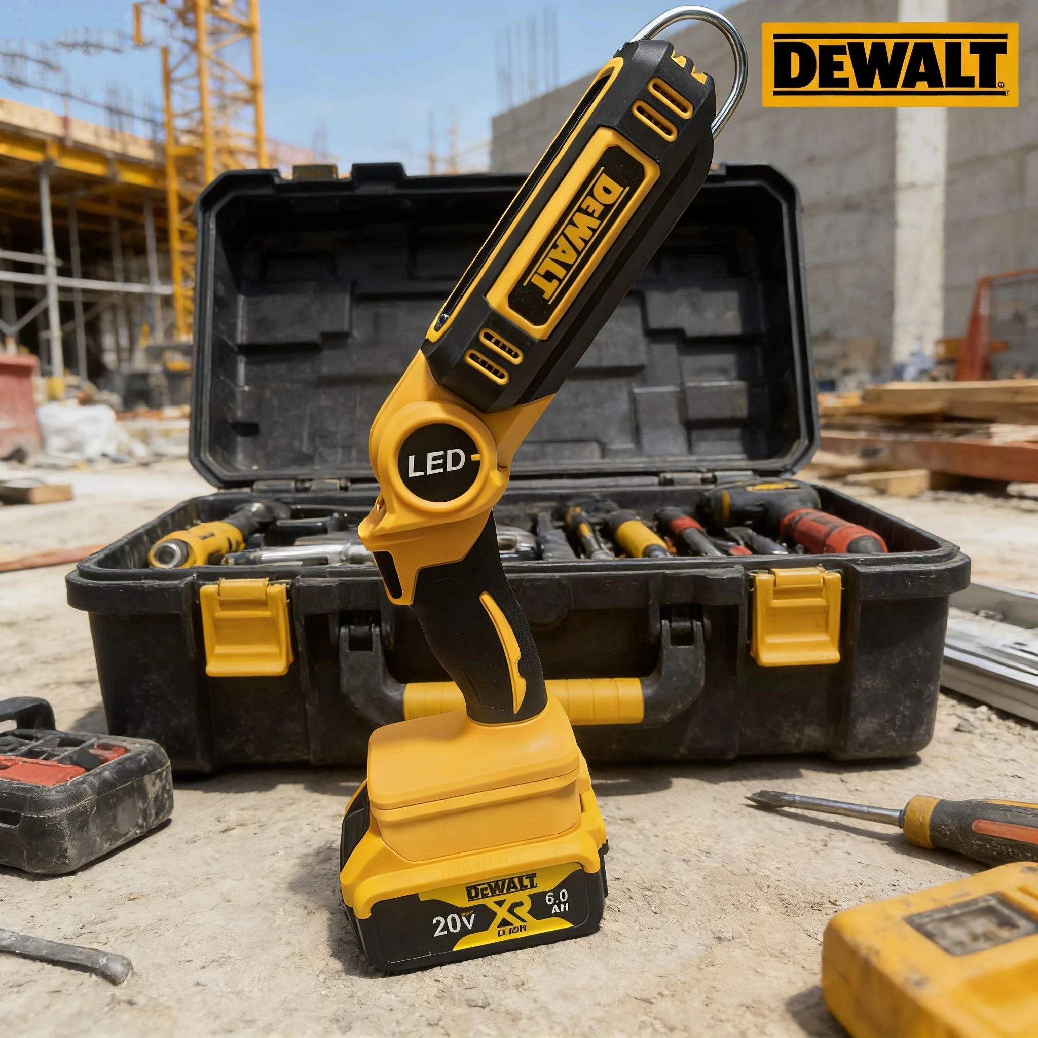 DEWALT 20V Lithium Battery 90 Degree Multifunctional Folding Work Light Portable Camping Light Emergency Flashlight Car Service
DEWALT 20V Lithium Battery 90 Degree Multifunctional Folding Work Light Portable Camping Light Emergency Flashlight Car Service
