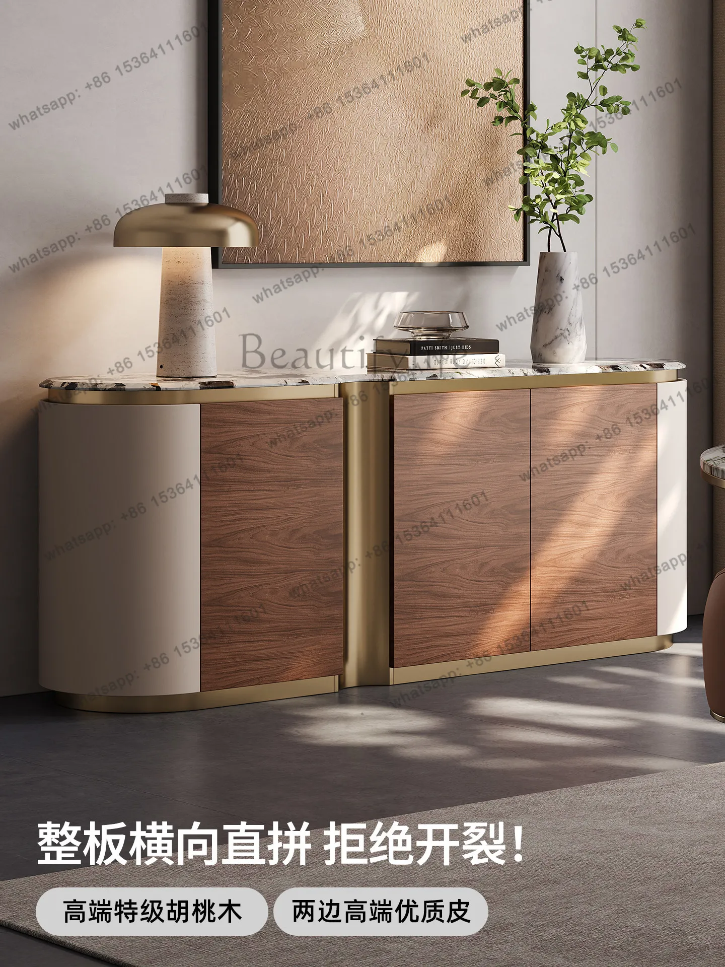 PG-light luxury solid wood luxury stone dining side cabinet integrated medieval high-grade marble side cabinet against the wall
PG-light luxury solid wood luxury stone dining side cabinet integrated medieval high-grade marble side cabinet against the wall