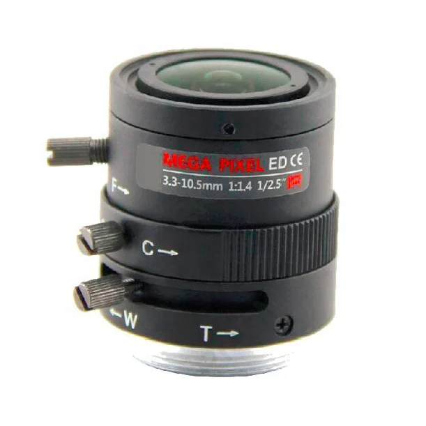 High Quality 3 Megapixel CCTV P-Iris Lens 3.3-10.5mm with 1/2.7" Format CS Mount
High Quality 3 Megapixel CCTV P-Iris Lens 3.3-10.5mm with 1/2.7" Format CS Mount