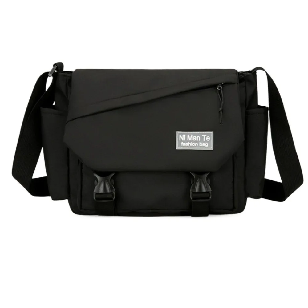 Simple Large Capacity Nylon Messenger Bag Multi Pocket Korean Style Crossbody Bag Sling Solid Color Mailman Bag Women
Simple Large Capacity Nylon Messenger Bag Multi Pocket Korean Style Crossbody Bag Sling Solid Color Mailman Bag Women