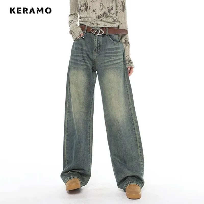 2023 Autumn Winter Harajuku Vintage High Waist Loose Jeans Pants For Women Y2K Wide Leg Baggy Streetwear Style Denim Trouser
2023 Autumn Winter Harajuku Vintage High Waist Loose Jeans Pants For Women Y2K Wide Leg Baggy Streetwear Style Denim Trouser