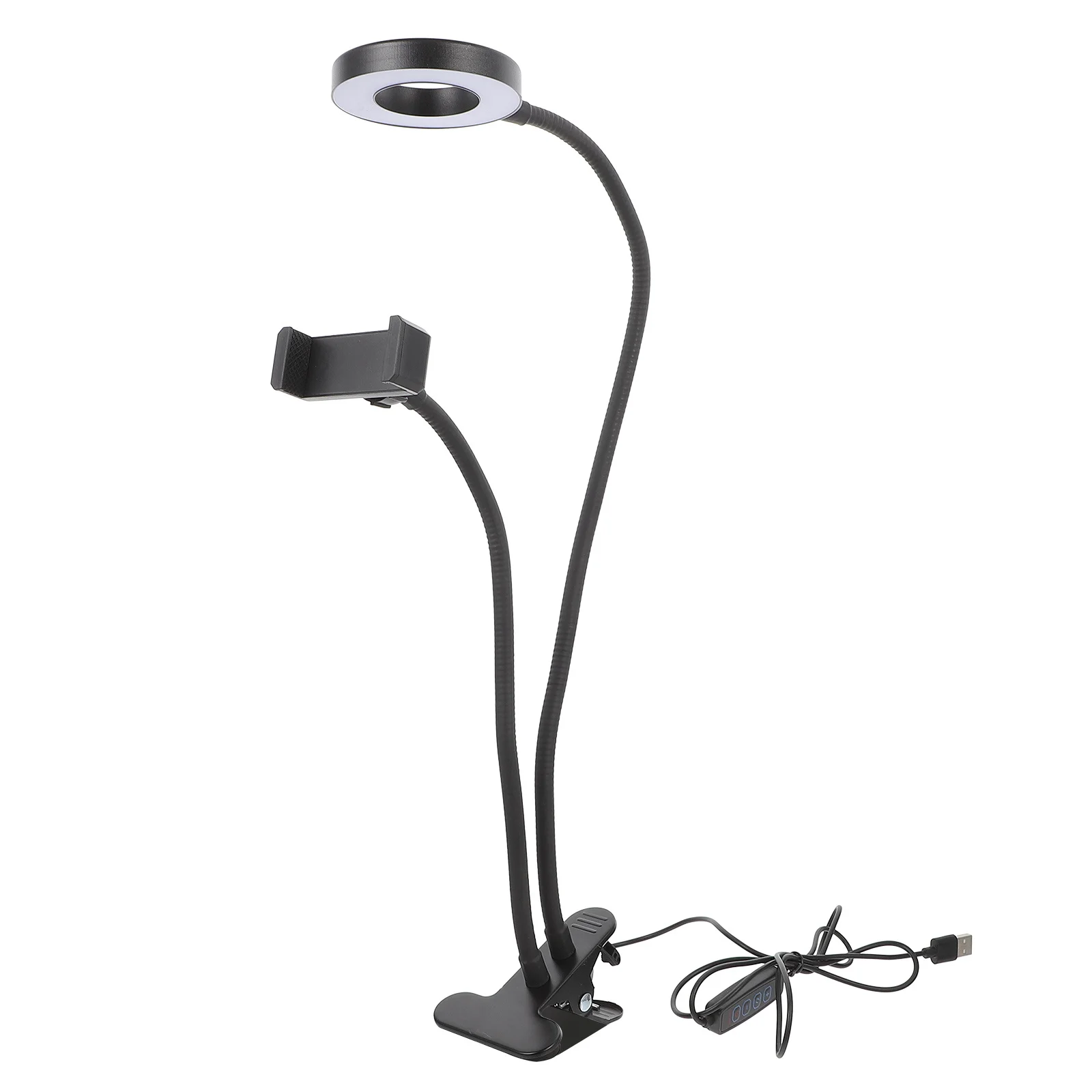 Two in One LED Ring Light Clip Fill Lamp ABS Adjustable Selfie Desk Office Video Surveillance Lighting Tool
Two in One LED Ring Light Clip Fill Lamp ABS Adjustable Selfie Desk Office Video Surveillance Lighting Tool