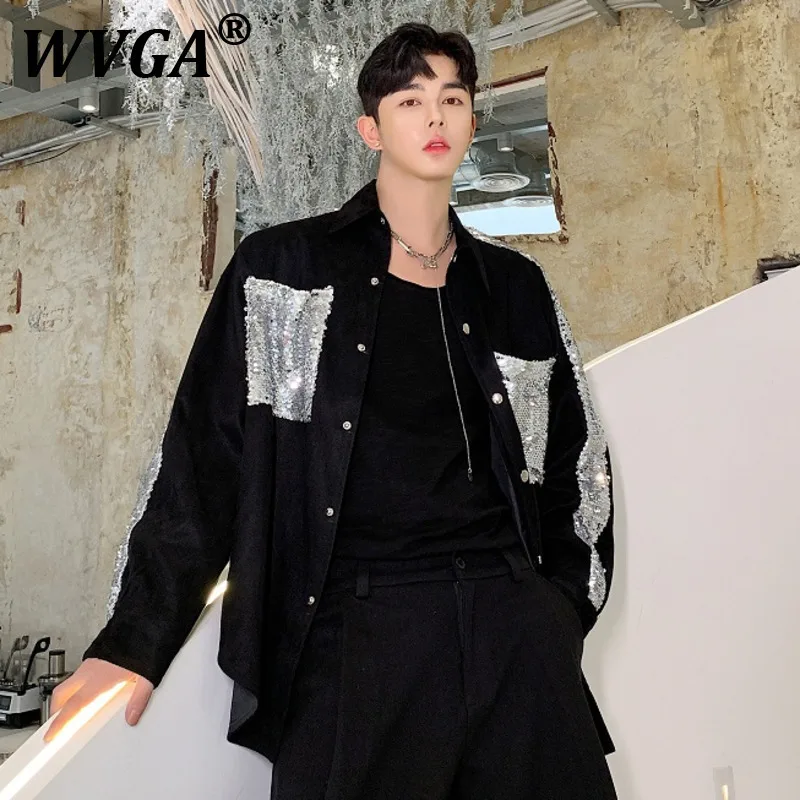 WVGA New Men's Shirt Spring Autumn Tide Fashion Trendy Casual Elegant Sequin Design Stylish Niche Long Sleeve Shirts Y2K W10780
WVGA New Men's Shirt Spring Autumn Tide Fashion Trendy Casual Elegant Sequin Design Stylish Niche Long Sleeve Shirts Y2K W10780