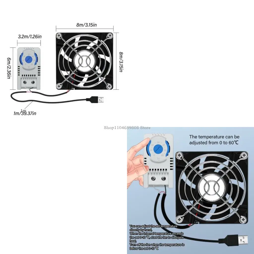 80x80mm USB Fan 5V with USB Extension Cable Bearing Cooling Fan for Router
80x80mm USB Fan 5V with USB Extension Cable Bearing Cooling Fan for Router