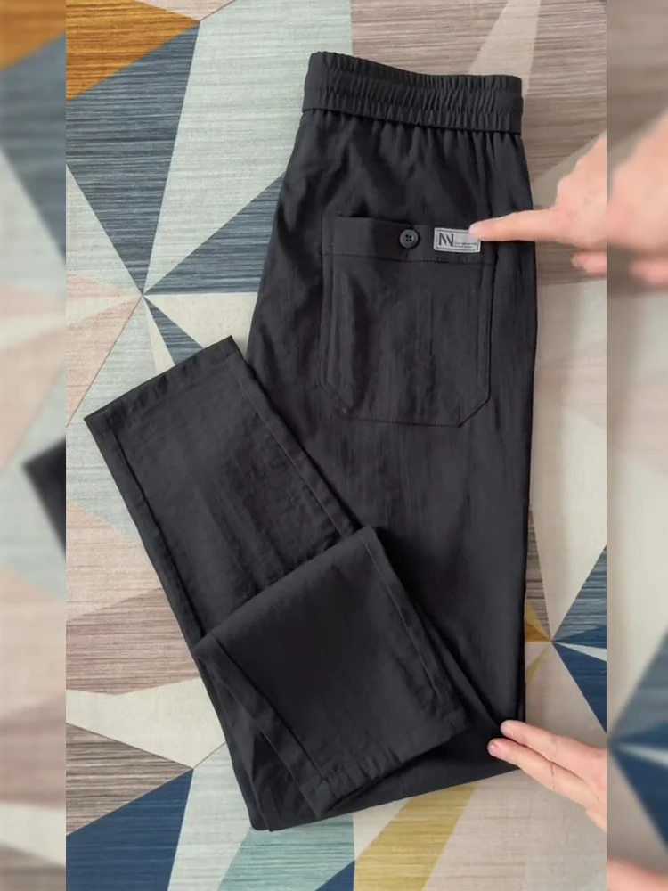 Men's Slim Fit Cotton Linen Casual Pants Straight Leg Thin Quick Dry Summer Ice Silk Casual Trousers Fashionable Youth Style
Men's Slim Fit Cotton Linen Casual Pants Straight Leg Thin Quick Dry Summer Ice Silk Casual Trousers Fashionable Youth Style