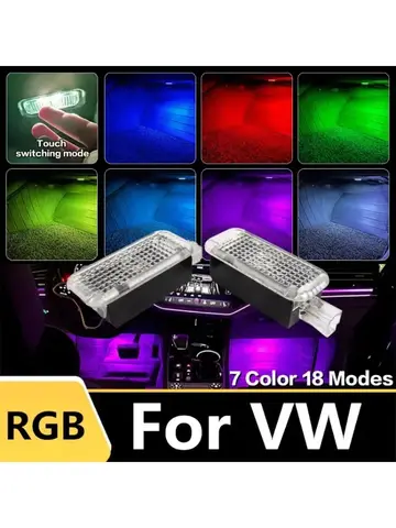 RGB LED Footwell Atmosphere Lamp For VW Golf 6 MK6 Passat B5 B6 Arteon Sharan Touareg
