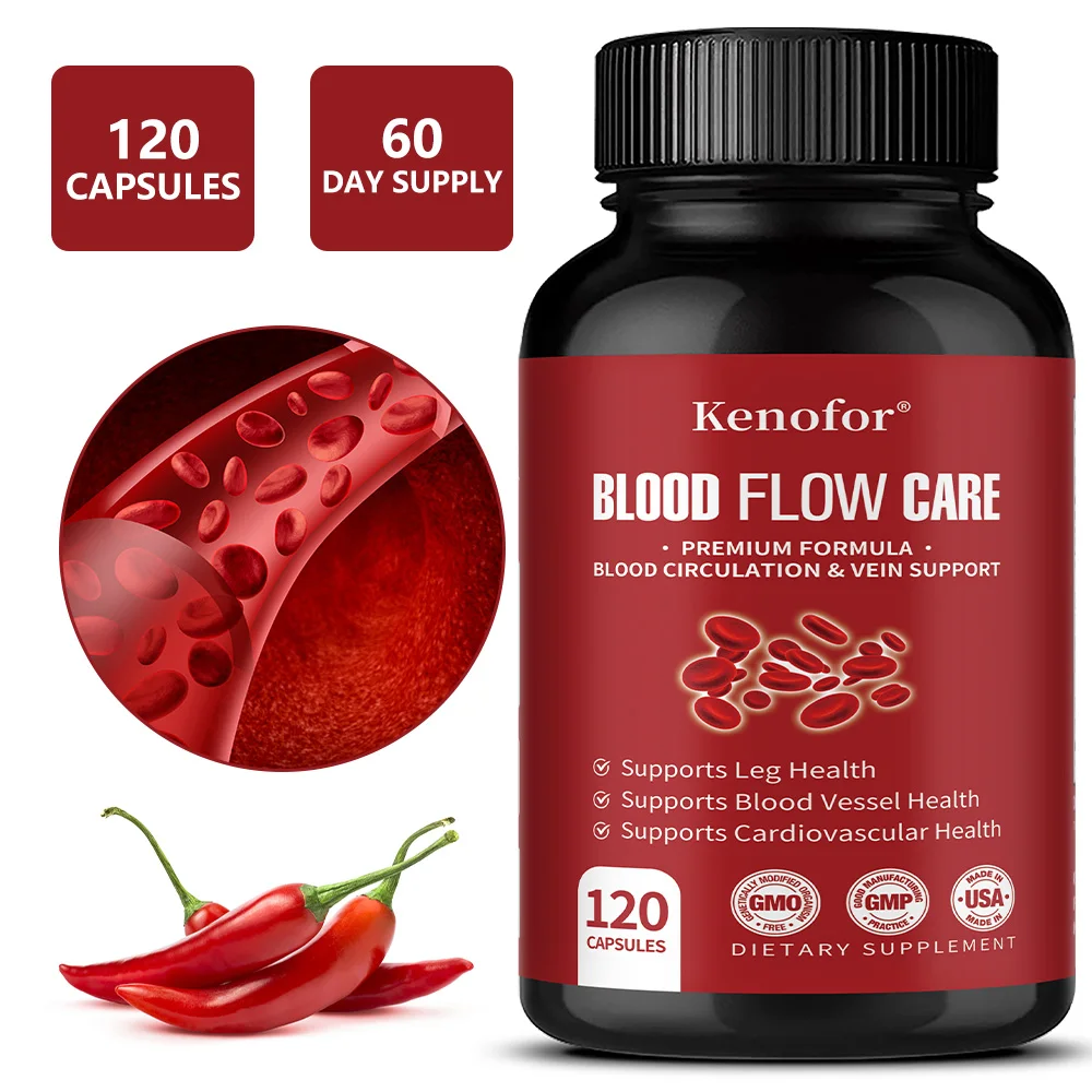 Blood Flow Support Capsules with Niacin, Hawthorn, Ginger, Supports Vitality, Cardiovascular & Vascular Nutritional Maintenance
Blood Flow Support Capsules with Niacin, Hawthorn, Ginger, Supports Vitality, Cardiovascular & Vascular Nutritional Maintenance