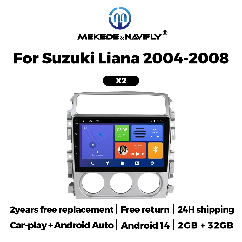 MEKEDE Android14 Multimedia 9“IPS screen Car radio All in one Carplay Head Unit GPS Navigation player for Suzuki Liana 2004-2008
MEKEDE Android14 Multimedia 9“IPS screen Car radio All in one Carplay Head Unit GPS Navigation player for Suzuki Liana 2004-2008