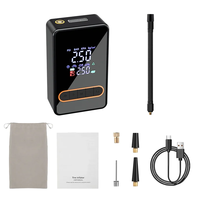 Tire Inflator Portable Air Compressor, 6000Mah Wireless Air Pump For Car Tires, For Motorcycle, Auto, Ball, Bicycle
Tire Inflator Portable Air Compressor, 6000Mah Wireless Air Pump For Car Tires, For Motorcycle, Auto, Ball, Bicycle