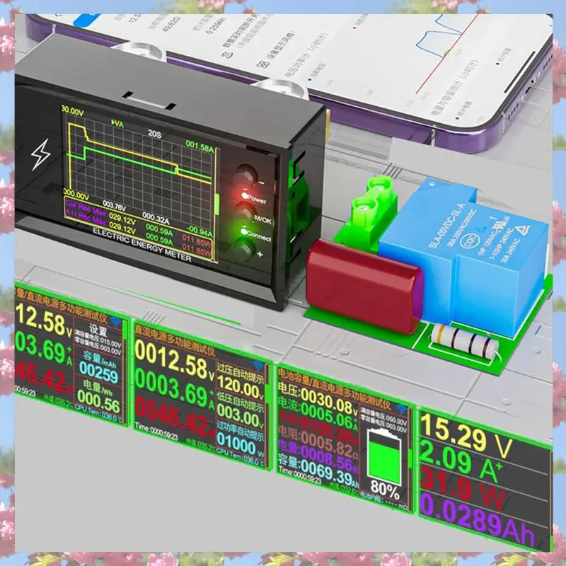 DT20W 0-420V Tuya Smart Wi-Fi тестер емкости и напряжения аккумулятора с измерением мощности кулона
DT20W 0-420V Tuya Smart Wi-Fi тестер емкости и напряжения аккумулятора с измерением мощности кулона