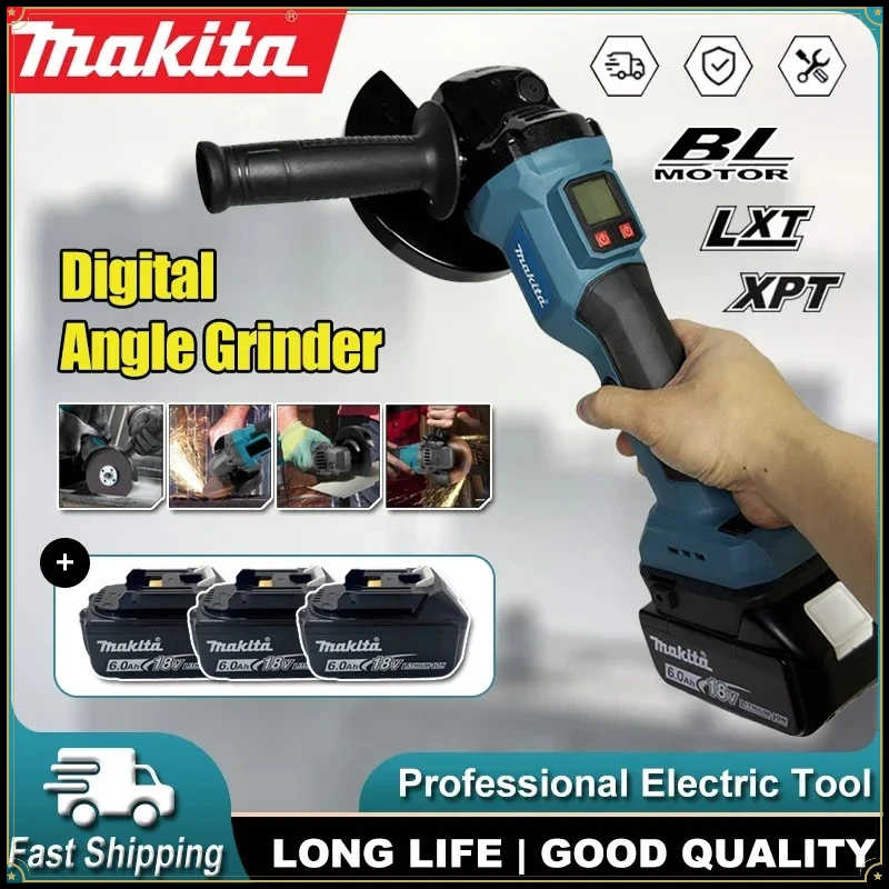 Makita Brushless Digital Display Impact Angle Grinder DIY Power Tools Electric Polishing Grinding Machine For 18V Battery
Makita Brushless Digital Display Impact Angle Grinder DIY Power Tools Electric Polishing Grinding Machine For 18V Battery