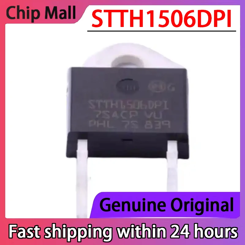 4 шт. STTH1506DPI STTH1506DP1 TO-247 Новый Диод Быстрого Восстановления 15 а 600 в
4 шт. STTH1506DPI STTH1506DP1 TO-247 Новый Диод Быстрого Восстановления 15 а 600 в