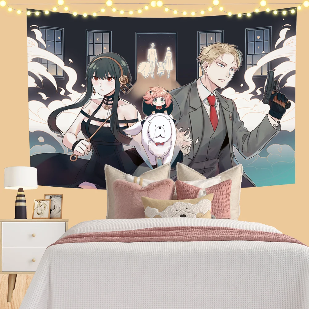 Spy X Family Tapestry Wall Art Poster Kawaii Room Decoration Anime Tapestry Wall Hanging Cloth Aesthetic Bedroom Decoration
Spy X Family Tapestry Wall Art Poster Kawaii Room Decoration Anime Tapestry Wall Hanging Cloth Aesthetic Bedroom Decoration