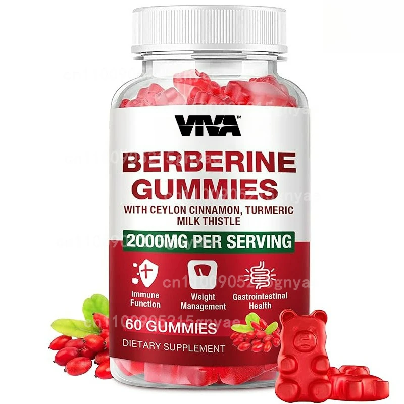 Berberine Contains Ceylon Cinnamon Gummies - Used for Immune Health, Metabolism, Sugar Free Strawberry Flavor, 60 Gummies
Berberine Contains Ceylon Cinnamon Gummies - Used for Immune Health, Metabolism, Sugar Free Strawberry Flavor, 60 Gummies