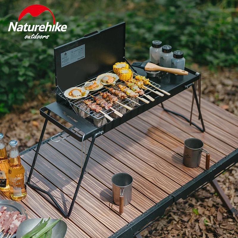 Портативный складной гриль для барбекю Naturehike, уличная мини-стойка для освещения, 2-скоростной Регулируемый огонь, мини-стол для барбекю
Портативный складной гриль для барбекю Naturehike, уличная мини-стойка для освещения, 2-скоростной Регулируемый огонь, мини-стол для барбекю