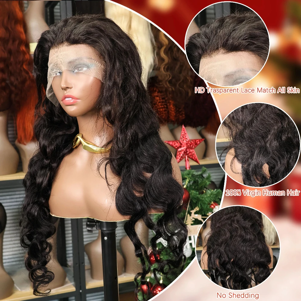 13x6 HD Transparent Body Wave Lace Front Wig 34 36Inch Lace Frontal Wigs Pre Plucked Lace Front Human Hair Wigs for Black Women
13x6 HD Transparent Body Wave Lace Front Wig 34 36Inch Lace Frontal Wigs Pre Plucked Lace Front Human Hair Wigs for Black Women