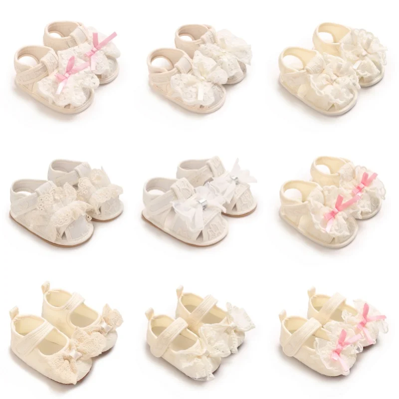 0-18M Baby Shoes Lace Bow Princess Sandals, Infant Pre-Walker Shoes Soft Sole Breathable Footwear for Baby Girls
0-18M Baby Shoes Lace Bow Princess Sandals, Infant Pre-Walker Shoes Soft Sole Breathable Footwear for Baby Girls