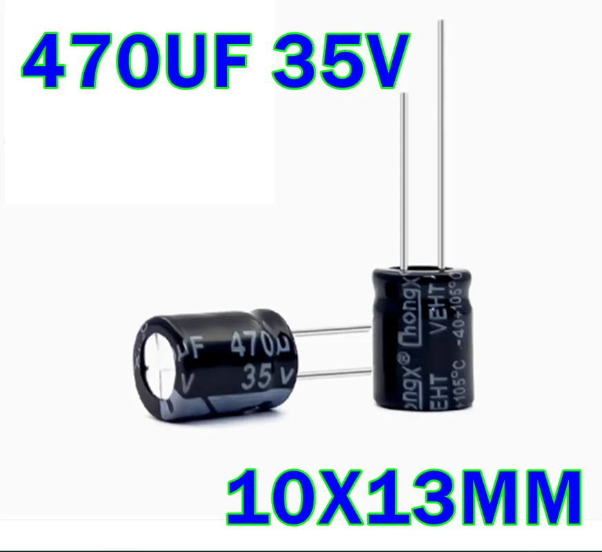 470UF 35V volume 10X13MM Brand new genuine direct insertion aluminum electrolytic capacitor
470UF 35V volume 10X13MM Brand new genuine direct insertion aluminum electrolytic capacitor