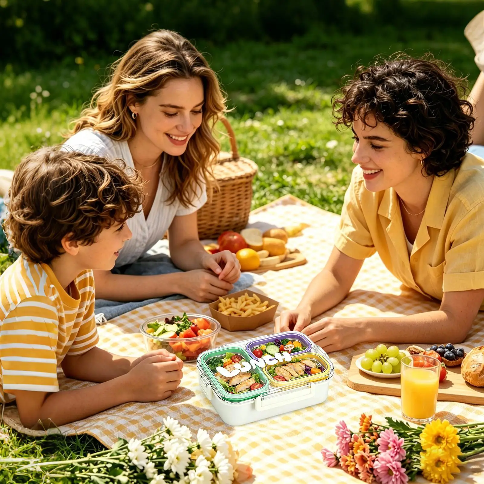 Stainless Steel Lunch Box 3-Compartment Leak-Proof With Lid Stainless Steel Lunch Box For Adults For School Camping Spring Trip
Stainless Steel Lunch Box 3-Compartment Leak-Proof With Lid Stainless Steel Lunch Box For Adults For School Camping Spring Trip