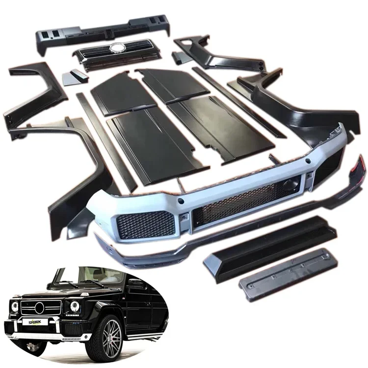 Комплект кузова Pp для Mercedes Benz 1998 2018, G Class W463, обновление до G63 Shark B Style
Комплект кузова Pp для Mercedes Benz 1998 2018, G Class W463, обновление до G63 Shark B Style