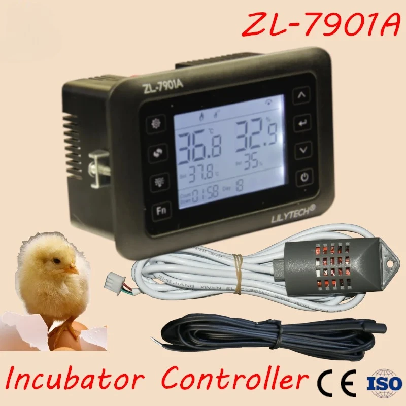 ZL-7901A, PID Multifunctional Automatic Intelligent Incubator Controller, Hatching Controller, Lilytech, Incubator Controller
ZL-7901A, PID Multifunctional Automatic Intelligent Incubator Controller, Hatching Controller, Lilytech, Incubator Controller