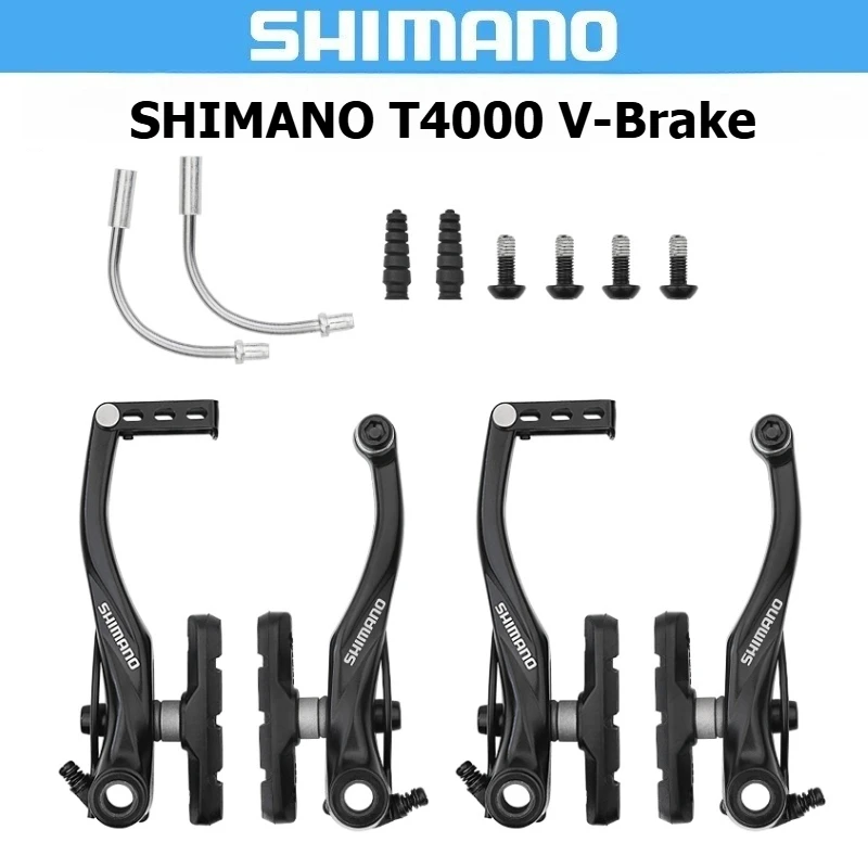 SHIMANO T4000 V-Brake Brake Set - Calipers & Levers for Mountain/Touring/Folding Bikes
SHIMANO T4000 V-Brake Brake Set - Calipers & Levers for Mountain/Touring/Folding Bikes