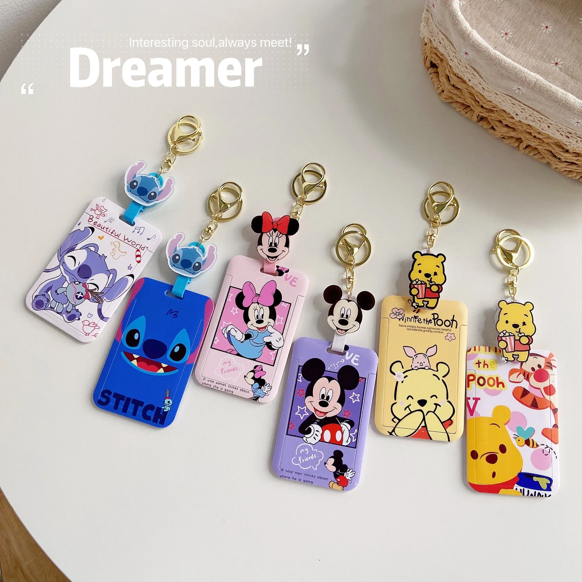 Disney Winnie The Pooh Card Holder Cartoons Cute Stitch Keychain Easy Retractable Keychain Office ID Card Pass Card Holders Gift
Disney Winnie The Pooh Card Holder Cartoons Cute Stitch Keychain Easy Retractable Keychain Office ID Card Pass Card Holders Gift