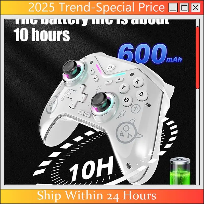 CHYY Top Game Console Wireless Game Controller Programmable Gamepad Hall Joystick Support For Switch/Steam /IOS/Android Easy To
CHYY Top Game Console Wireless Game Controller Programmable Gamepad Hall Joystick Support For Switch/Steam /IOS/Android Easy To