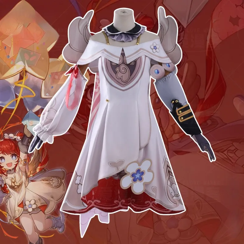 Honkai Star Rail Cosplay Tribios Costume Cute White Dress Red Wig Full Set for Women Girls Halloween Carnival Theme Party
Honkai Star Rail Cosplay Tribios Costume Cute White Dress Red Wig Full Set for Women Girls Halloween Carnival Theme Party