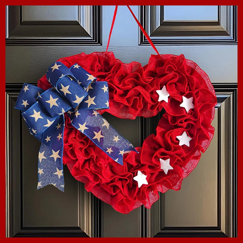 Independence Day Wreath Valentines Day Decor Wreaths For Front Door Outside Decorations For The Home Heart Shaped Wreath Decor
Independence Day Wreath Valentines Day Decor Wreaths For Front Door Outside Decorations For The Home Heart Shaped Wreath Decor