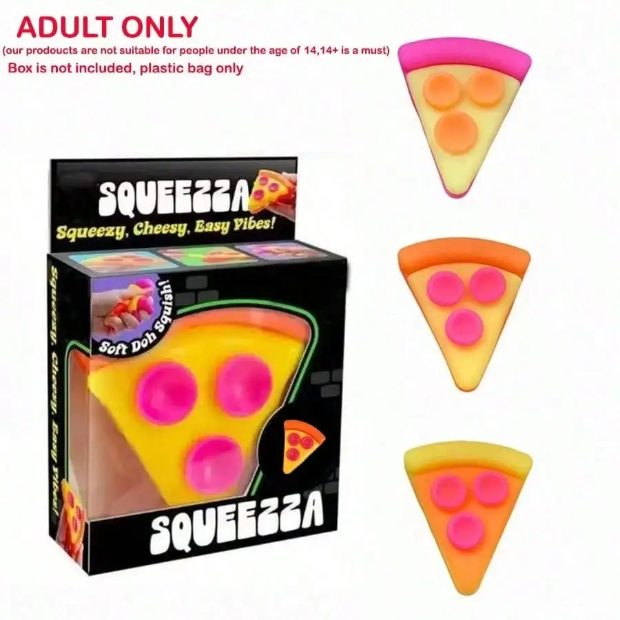 1pc Pizza Squishy Squeeze Toy, Soft Slow Rebound Stress Relief Fidget Toy For Adults, Creative Tofu Ball Shape, Handheld Anxiety Relief Toy For Office Desk Relaxation, Portable Novelty Gift For Birthday & Holidays, Random Style, No Box, 14+ Only
1pc Pizza Squishy Squeeze Toy, Soft Slow Rebound Stress Relief Fidget Toy For Adults, Creative Tofu Ball Shape, Handheld Anxiety Relief Toy For Office Desk Relaxation, Portable Novelty Gift For Birthday & Holidays, Random Style, No Box, 14+ Only