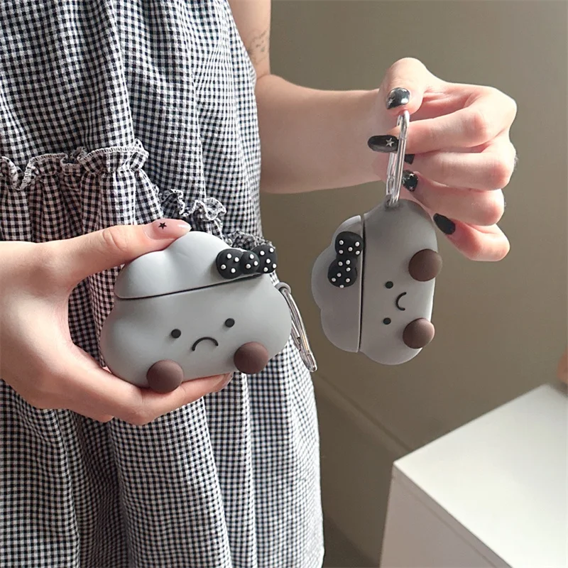 Funny Cute 3D Dark Clouds Headphone Case For Apple Airpods Pro 2 3 4 Cover Silicone Shockproof Headset Cases For Airpod 4 Funda
Funny Cute 3D Dark Clouds Headphone Case For Apple Airpods Pro 2 3 4 Cover Silicone Shockproof Headset Cases For Airpod 4 Funda