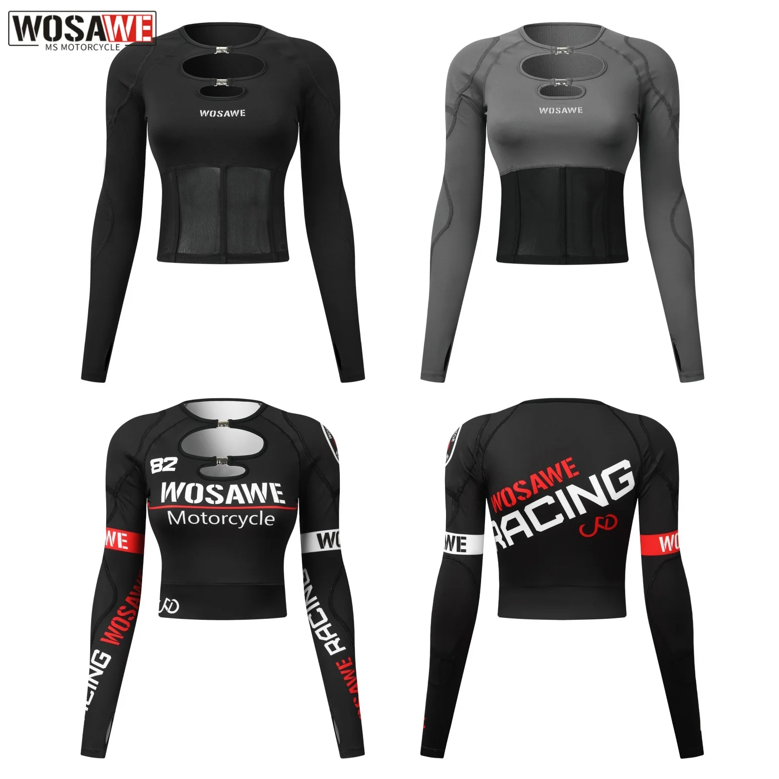 WOSAWE Summer Women's Motorcycle Jacket Breathable Mesh Outdoor Riding Shirt Slim Fit Fashionable Motorcyclist Clothing
WOSAWE Summer Women's Motorcycle Jacket Breathable Mesh Outdoor Riding Shirt Slim Fit Fashionable Motorcyclist Clothing