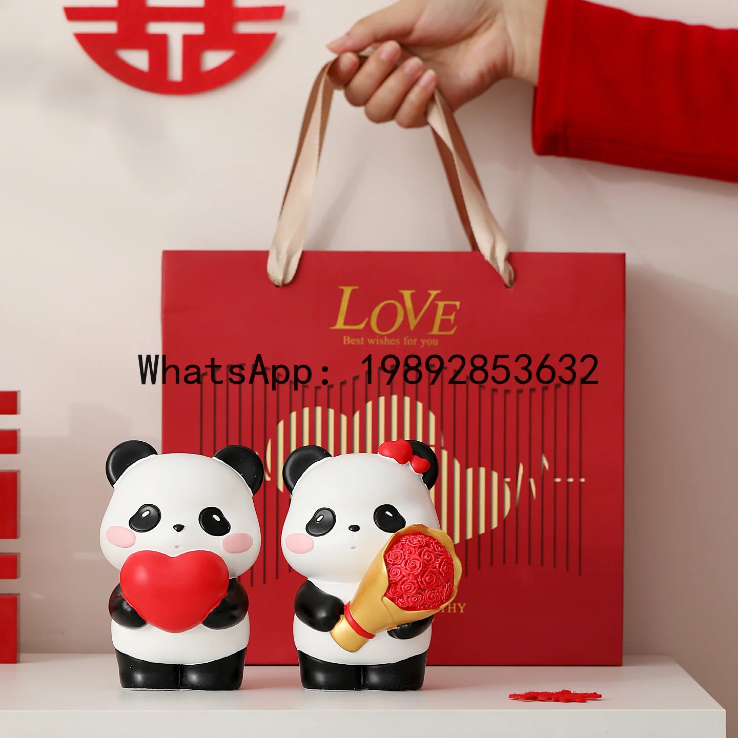 CB panda wedding gift for newcomers, engagement couple gift box set, girlfriends and sisters, souvenir ornament
CB panda wedding gift for newcomers, engagement couple gift box set, girlfriends and sisters, souvenir ornament