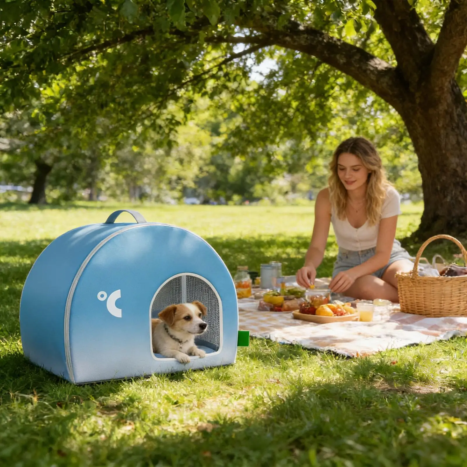 C2 Pet Cooling House Cats Ice Shelter Foldable Cooling House Weatherproof Large Pet Home High-Efficiency For Park Garden
C2 Pet Cooling House Cats Ice Shelter Foldable Cooling House Weatherproof Large Pet Home High-Efficiency For Park Garden