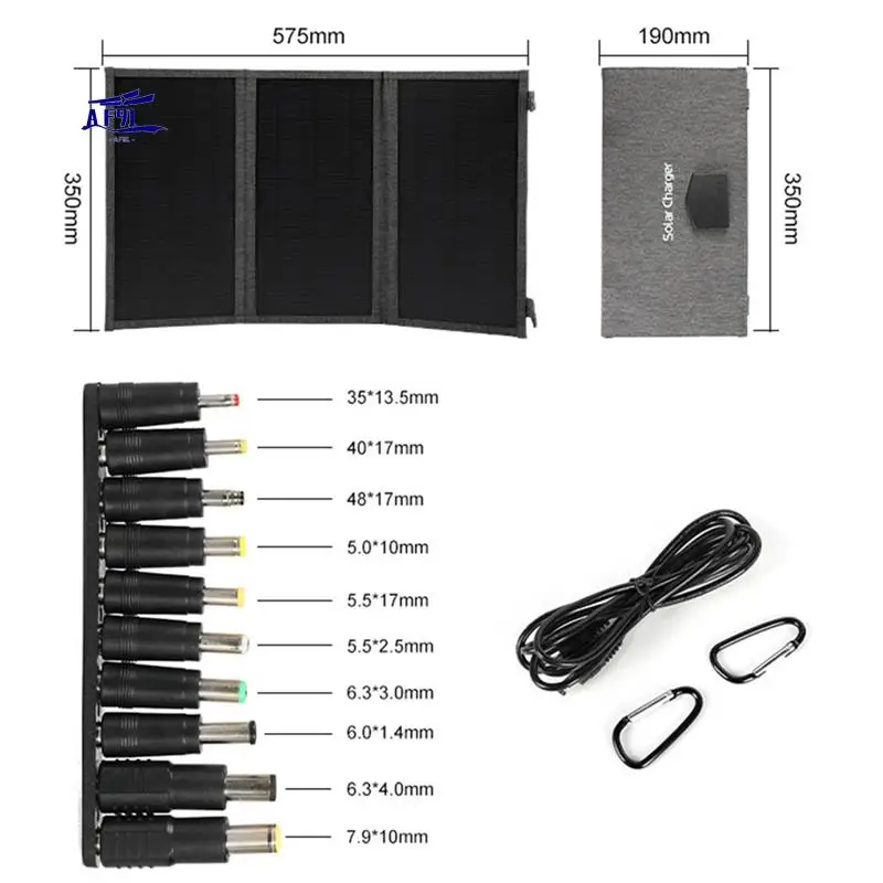 AF91-30W 18V Складная солнечная панель Type-C USB Фотоэлектрическое зарядное устройство Открытый мобильный телефон Быстрая зарядка Мобильный внешний аккумулятор
AF91-30W 18V Складная солнечная панель Type-C USB Фотоэлектрическое зарядное устройство Открытый мобильный телефон Быстрая зарядка Мобильный внешний аккумулятор
