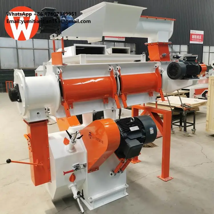 SZLH250 Strongwin New 2 Ton/H Feed Pelletizer Machine for Animal Feeds with Stainless Steel Conditioner and Siemns Motor
SZLH250 Strongwin New 2 Ton/H Feed Pelletizer Machine for Animal Feeds with Stainless Steel Conditioner and Siemns Motor