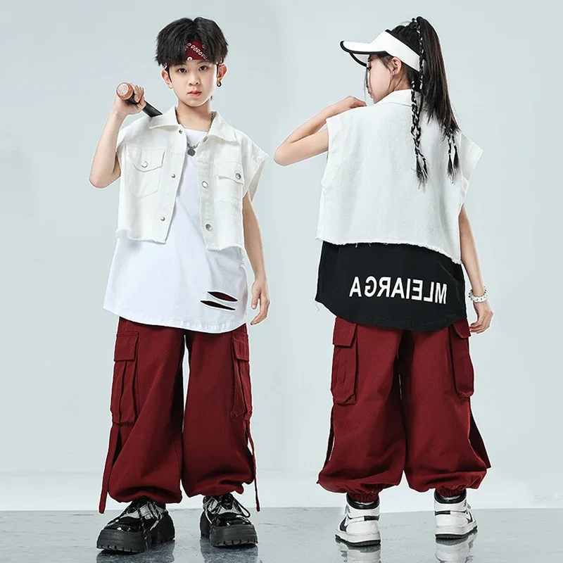 Jazz Costume Girls Performance Suit Summer Hip Hop Tops Shuffle Pants Stage Wear Boys Street Dance Clothing Cool Streetwear
Jazz Costume Girls Performance Suit Summer Hip Hop Tops Shuffle Pants Stage Wear Boys Street Dance Clothing Cool Streetwear