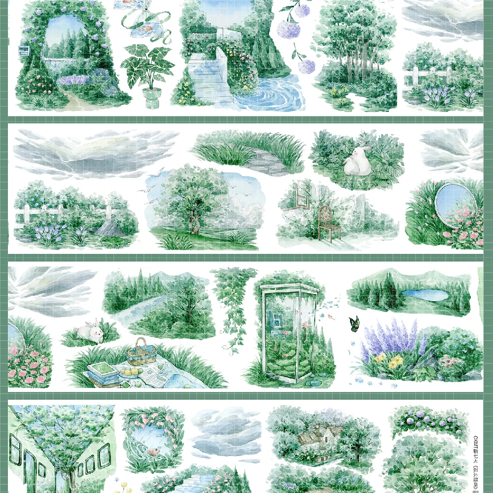 Green Land New Landscape Washi Pet Tape Cute Bunny Masking
Green Land New Landscape Washi Pet Tape Cute Bunny Masking